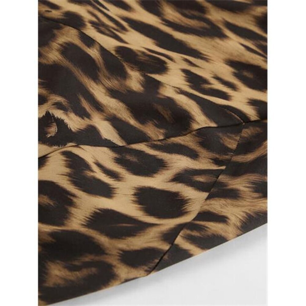 Leopard Print Bodycon Maxi Skirt - Picture 11 of 12